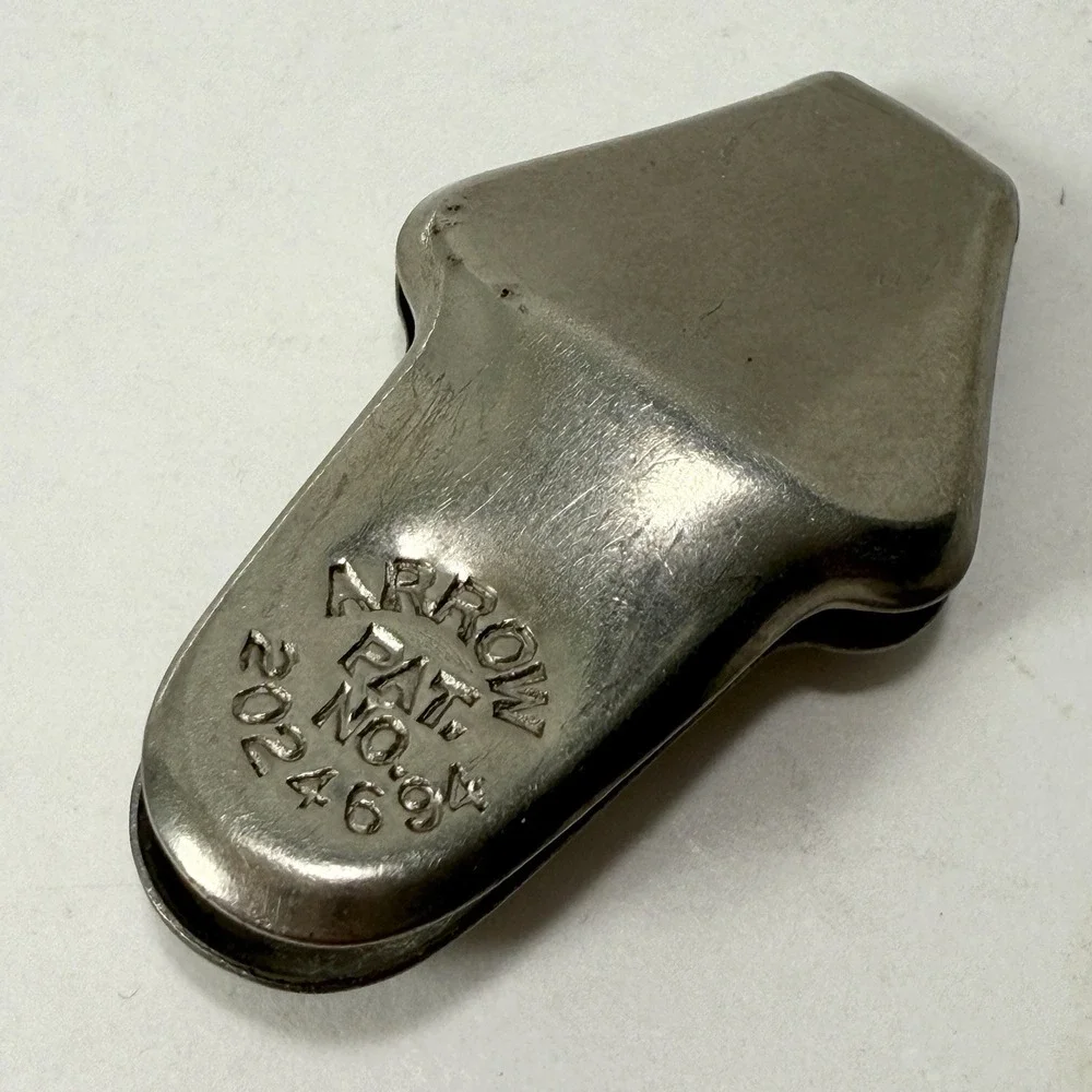 Vintage Arrow K. Co USA Silver Tone Metal‎ Curtain Rod Guide Device Tool Gadget